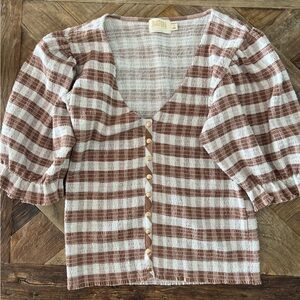 Nation LTD Laila snap corset blouse